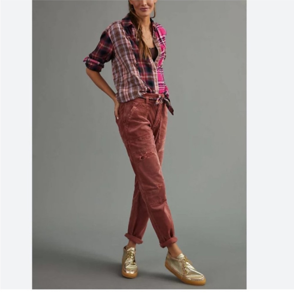 anthropologie pilcro corduroy pants size 30
